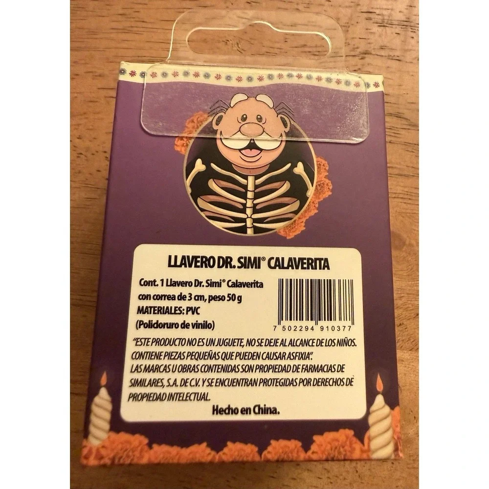 Llavero Doctor Simi Edición Calaverita Con Correa 3d Pvc Calaverita